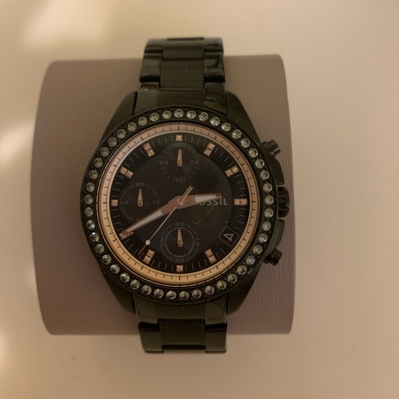 Black Fossil Watch - Picture 1 of 2